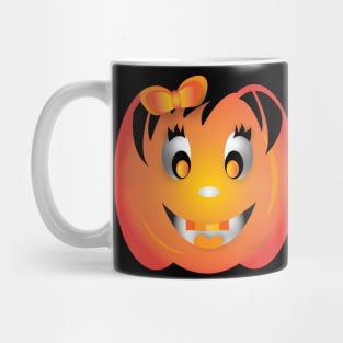 Halloween Cute Pumpkin Girl Mug